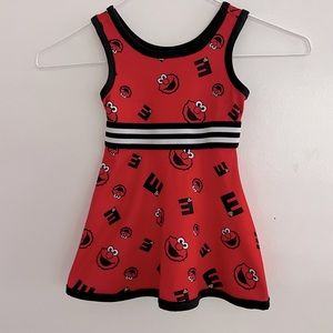 Sesame Street Elmo little girls dress sz 12 mo. in great condition No blemishes